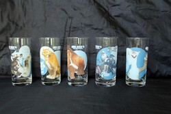 5 darabos Jégkorszak 4 (Ice Age) pohár szett - Hiányos sorozat