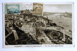 ANTIK RITKASÁG: Gellérthegy panoráma (1904) – FRANCIA INDOKÍNÁBA (Saigon/Choquan) küldve, egzotikus