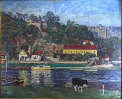 2A217 Orosz László (1928-2000) : Folyóparti város