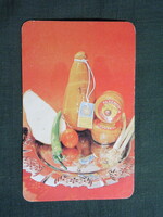 Kártyanaptár,Zalka tej tejipari vállalat,tejüzem,nagybánhegyes,Parenyica sajt, 1986   (licites)