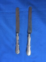 Két régi alpakka kés