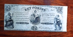 Kossuth emigrációs 2 forint 1852 "C" sorozat