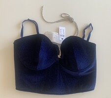 Leárazás! 85B Új címkés luxus Intimissimi bársony kristály alkalmi top melltartó köves csillámos