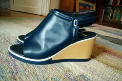 Camper leather sandals size 39 peep toe summer shoes
