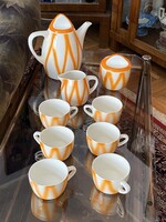 NARANCS SZÍNŰ GRÁNIT PORCELÁN TEÁS, KÁVÉS KÉSZLET