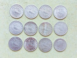 Magyarország 12 db Különböző Érme 5 10 Fillér 1959-1989