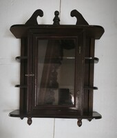 Vintage Small Wall Cabinet for Collectibles, 1900-1949