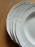 4 db Villeroy & Boch Manoir fehér porcelán lapos tányér