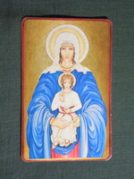 Kártyanaptár,Szent József gyógyszertár,patika,Pécs,Szűz Mária,kis Jézus, 2009   (licites)