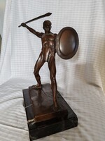 Bronz szobor, harcos