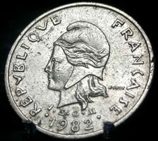 Francia Polinézia 10 frank, 1982 E05G3