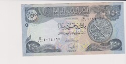 Irak 250 dínár 2013 VF eredeti vízjeles bankjegy