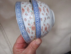 2 Keleti  porcelán tálka rizses sárkány mintás