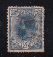 Románia 25 bani Régi Bélyeg I. Károly király 1919