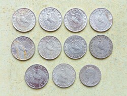 Magyarország 11 db Különböző Érme 5 10 Fillér 1959-1989