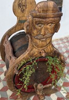 Mulberry barrel with carved carrying chair!