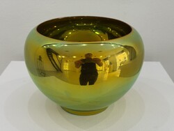 Zsolnay eozin kaspó váza modern porcelán 644-es