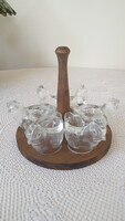 WMF üveg lágytojástartó,kínáló szett