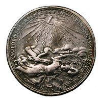 Buda visszafoglalása 1686 emlékérem XIX. századi öntvény