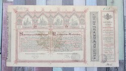 Sorsjegykölcsön: Budapest - Lipótvárosi Bazilika építésére, 1886.