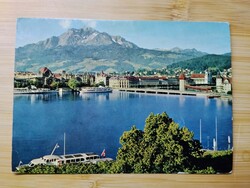Switzerland, Lucerne, Lake Lucerne and Mount Pilatus, 1963