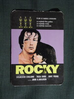 Kártyanaptár,Horvátország,MOKÉP,mozi,Sylvester Stallone,Rocky film reklám, 1978   (licites)