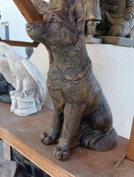 Extra Szép Német Juhász kutya szobor bronz ozott Fagyálló Műkő kő szobor