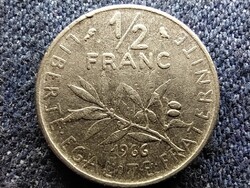 Franciaország 1/2 frank 1966