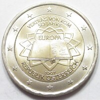 Ausztria,2 euro 2007 - Római Szerződés aUNC+ ötvözet