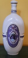 Hollóházi  pálinkás porcelán kulacs