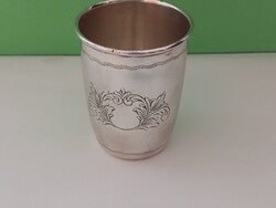 Ezüst keresztelő/ boros pohár