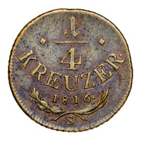 I. Ferenc 1/4 Krajcár “S”