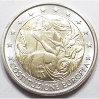 Olaszország,2 euro 2005 - Európai Alkotmány aUNC+ ötvözet