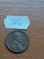 USA 1 CENT 1962  Abraham Lincoln,  Réz-cink  376.