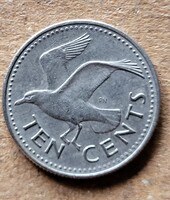 Barbados 10 cent 1973 (P49)