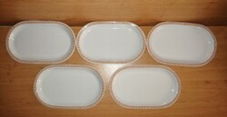 Alföldi porcelán terrakotta mintás ovális tányér készlet - 5 db (3)