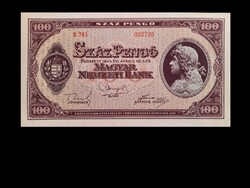 100 PENGŐ - aUNC - 1945 SZÉP ALBUMOS DARAB 80 éves remek bankjegy