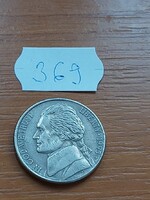 USA 5 CENT 1995 / D, Thomas Jefferson, Réz-nikkel 369.