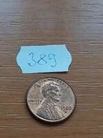 USA 1 CENT 1980 / D,  Abraham Lincoln,  Réz-cink  389.