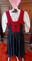 Antik dirndl tiroli ruha folk landhaus népviselet