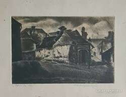 Tihanyi János Lajos (1892-1957): Tabán, Fehérsas-tér