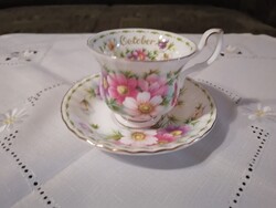 Royal Albert hónapos teáscsésze alátéttel - október