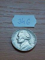 USA 5 CENT 1964 Thomas Jefferson, Réz-nikkel 346.