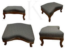 STORAGE CLEARANCE WEEK! Antique-style ottoman, pouf, footstool, armchair with footrest
