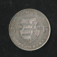 5 Forint 1947-es ezüst