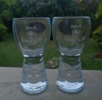 Unicum talpas üveg pohár