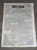 Pesti Napló napilap 1854 április 29.