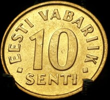 Észtország 10 sent, 1998 E13A3V