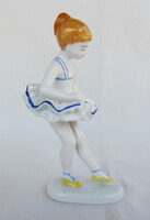 Hollóházi porcelán balerina kislány