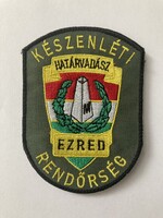 Rendőrségi tépőzáras karjelvény karjelzés felvarró